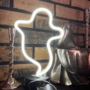 Neon Ghost Light Halloween Decor